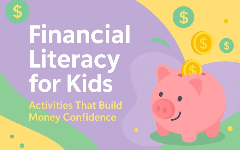 Banner sobre educación financiera para niños